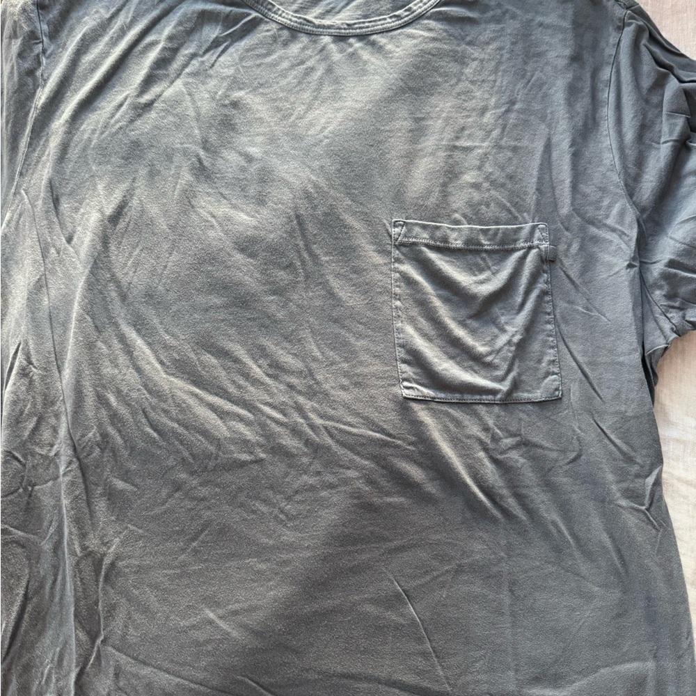 Theory Men's Gray T-Shirt with Pocket
